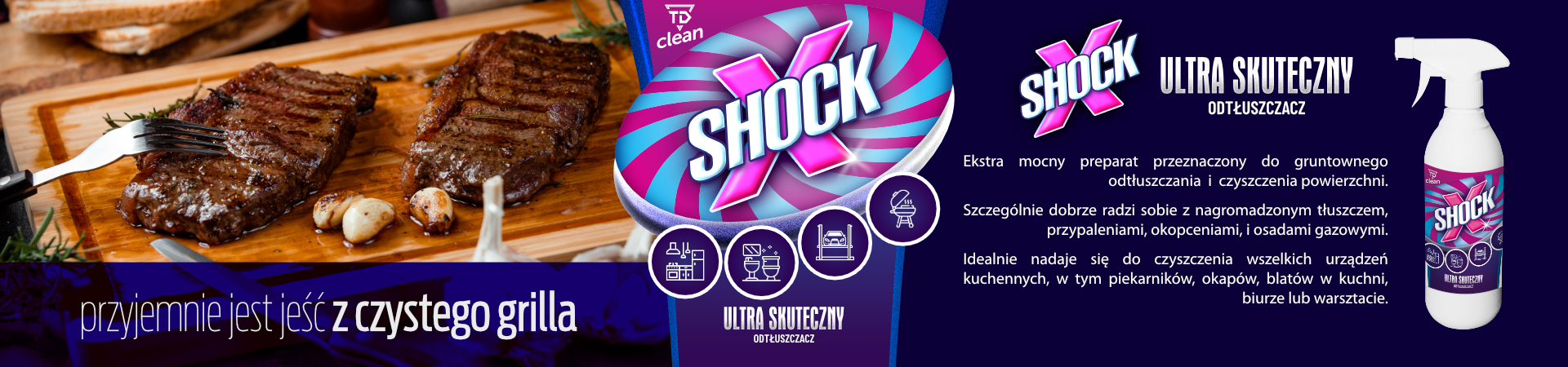 TD Clean X-Shock Ultra Skuteczny Odtłuszczacz